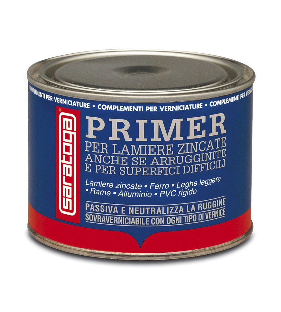 Primer per lamiere zincate in alluminio, 500 ml - saratoga